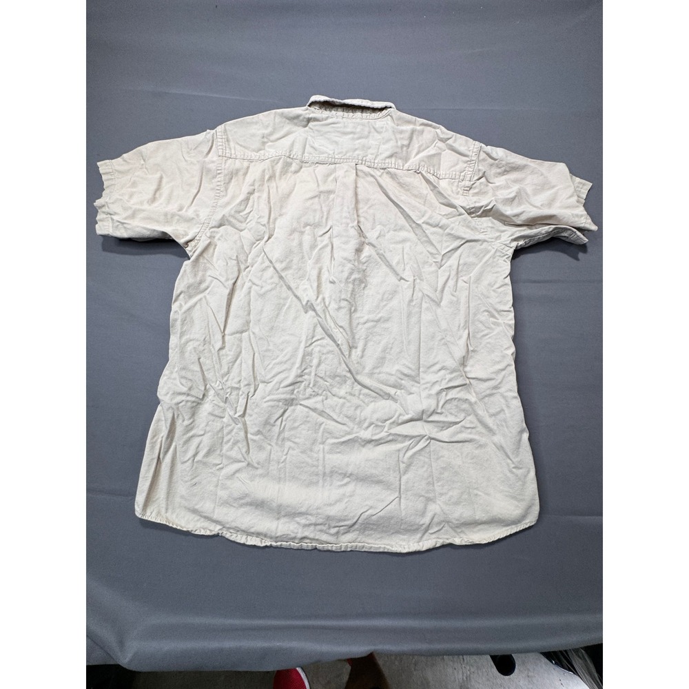 Andretti Racing Devon Jones Mens XL‎ Tan Short Sleeve Button Up Shirt - Picture 7 of 12